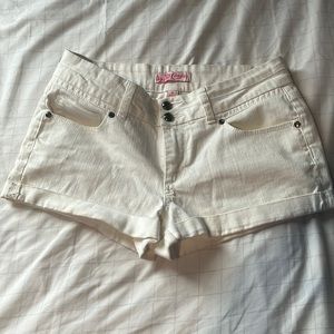 White Candies Jean Shorts